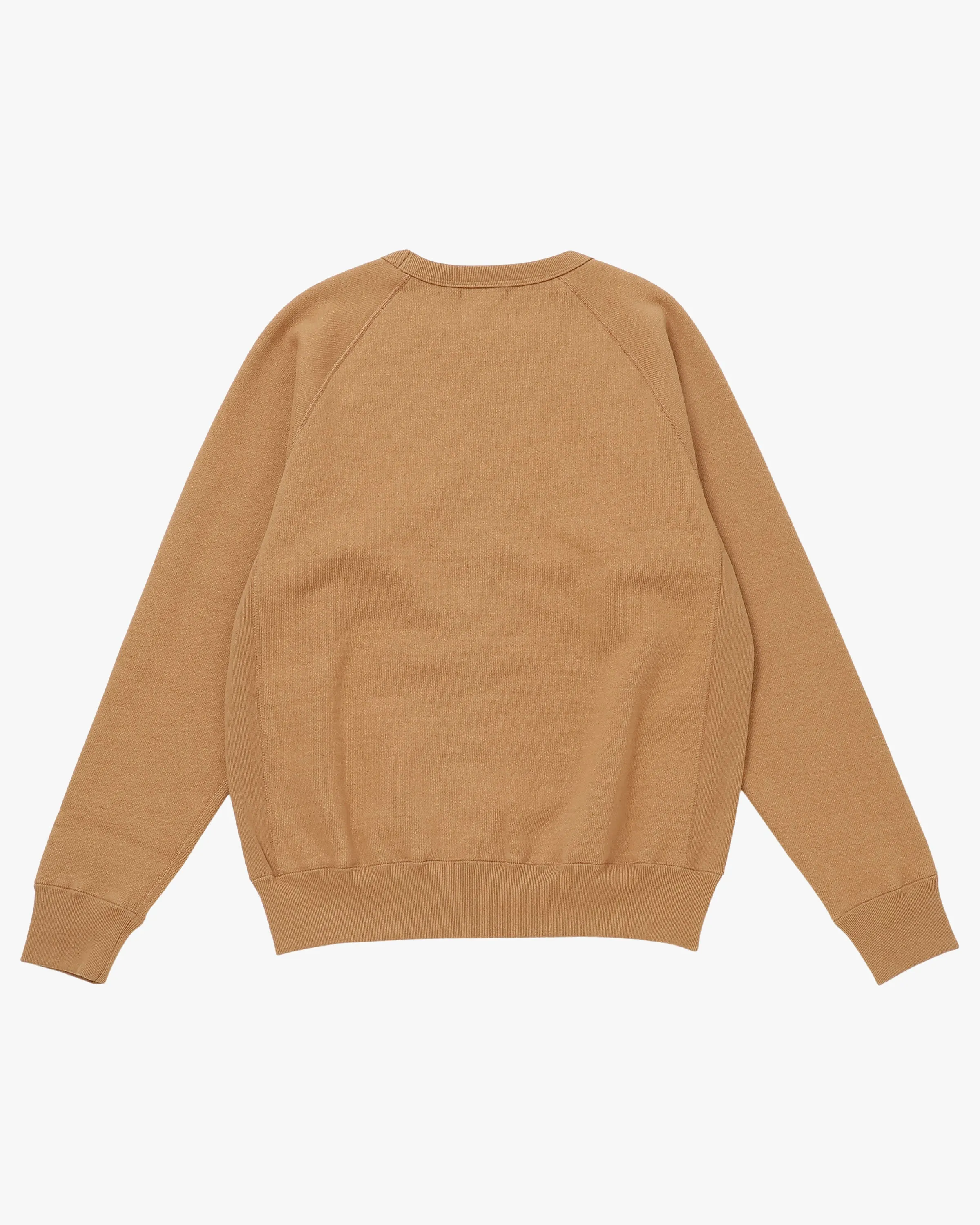 Wonder Looper 825gsm Double Heavyweight French Terry Foxfibre® Pullover Crew Neck - Coyote 80