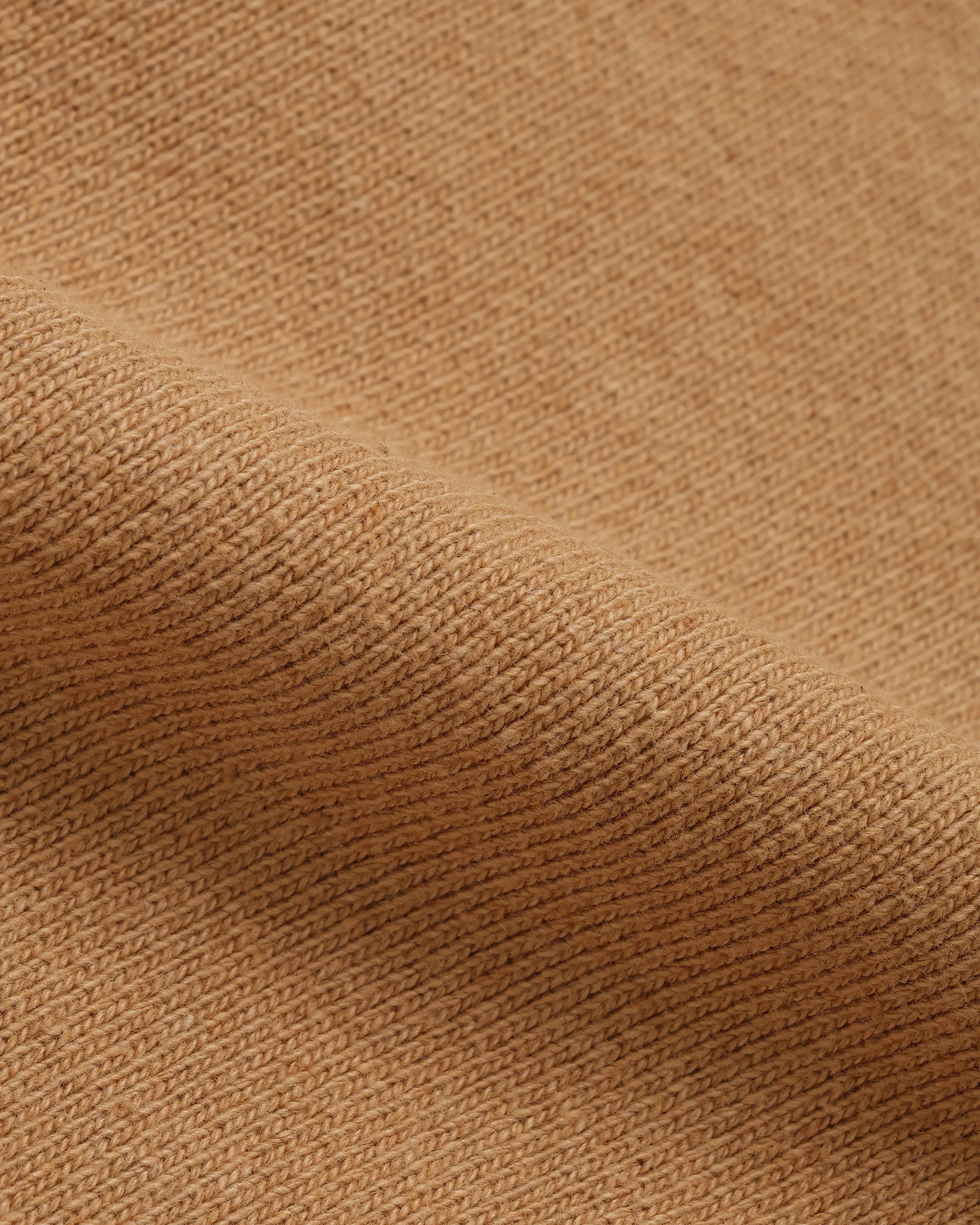 Wonder Looper 825gsm Double Heavyweight French Terry Foxfibre® Pullover Crew Neck - Coyote 80