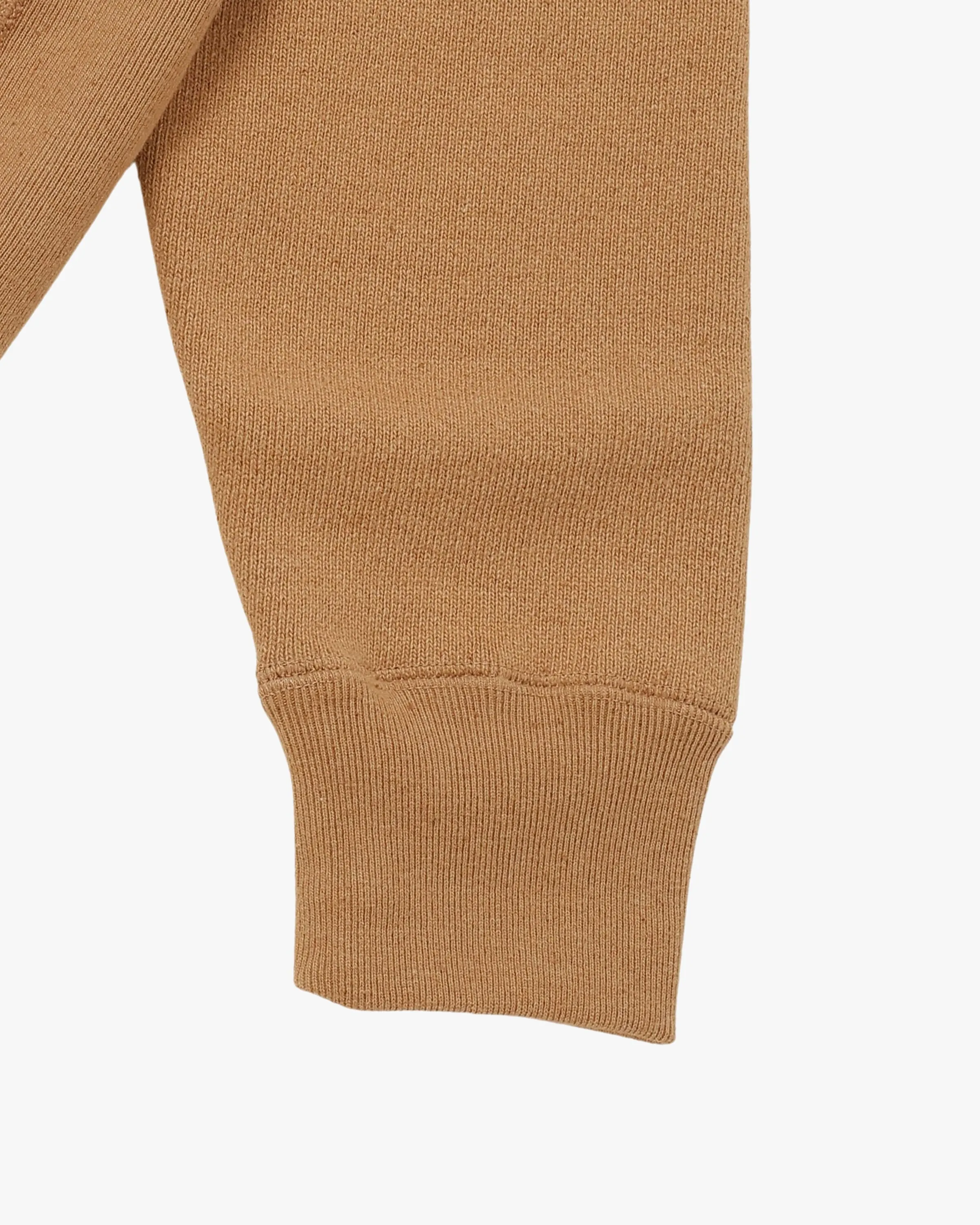 Wonder Looper 825gsm Double Heavyweight French Terry Foxfibre® Pullover Crew Neck - Coyote 80