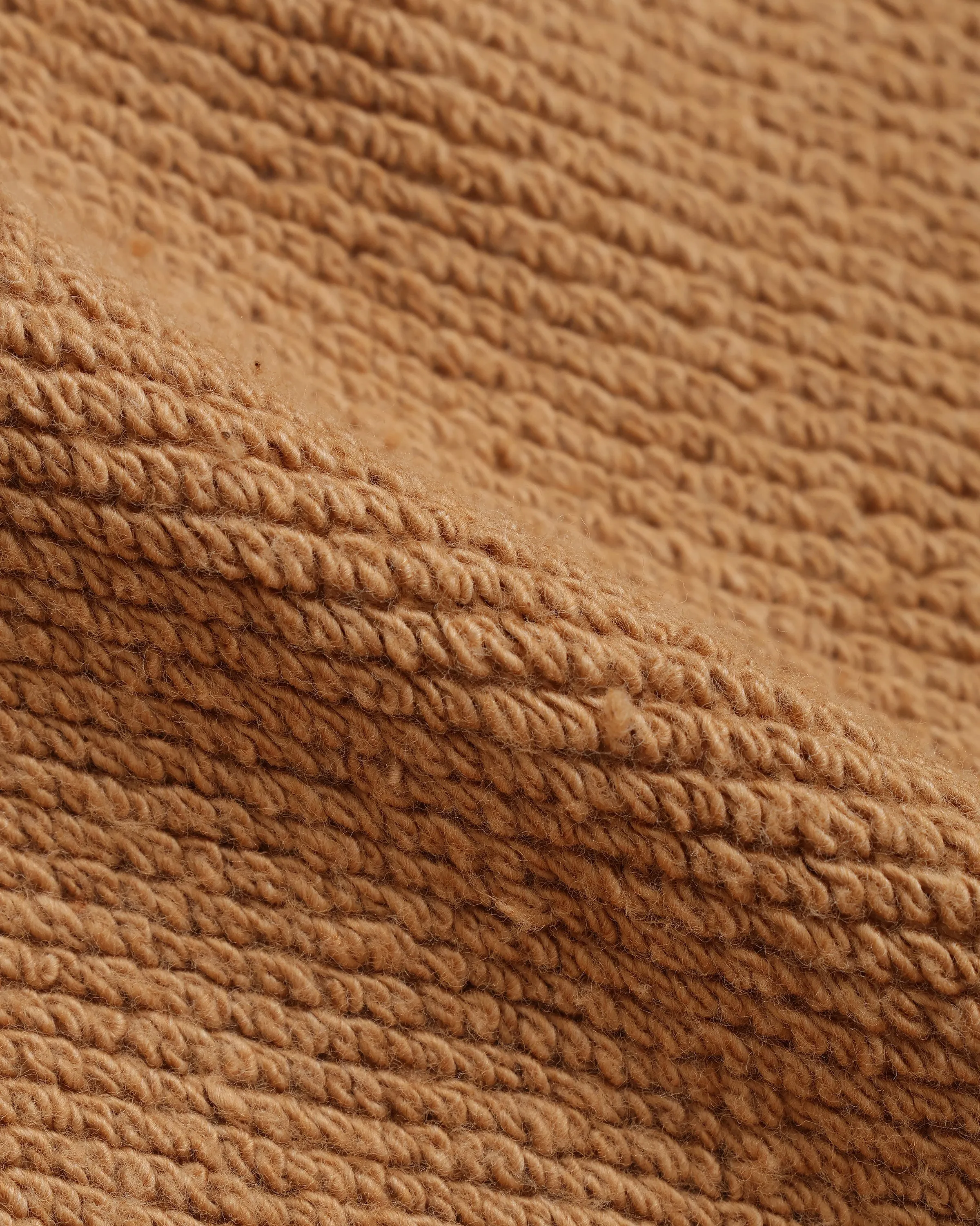 Wonder Looper 825gsm Double Heavyweight French Terry Foxfibre® Pullover Crew Neck - Coyote 80