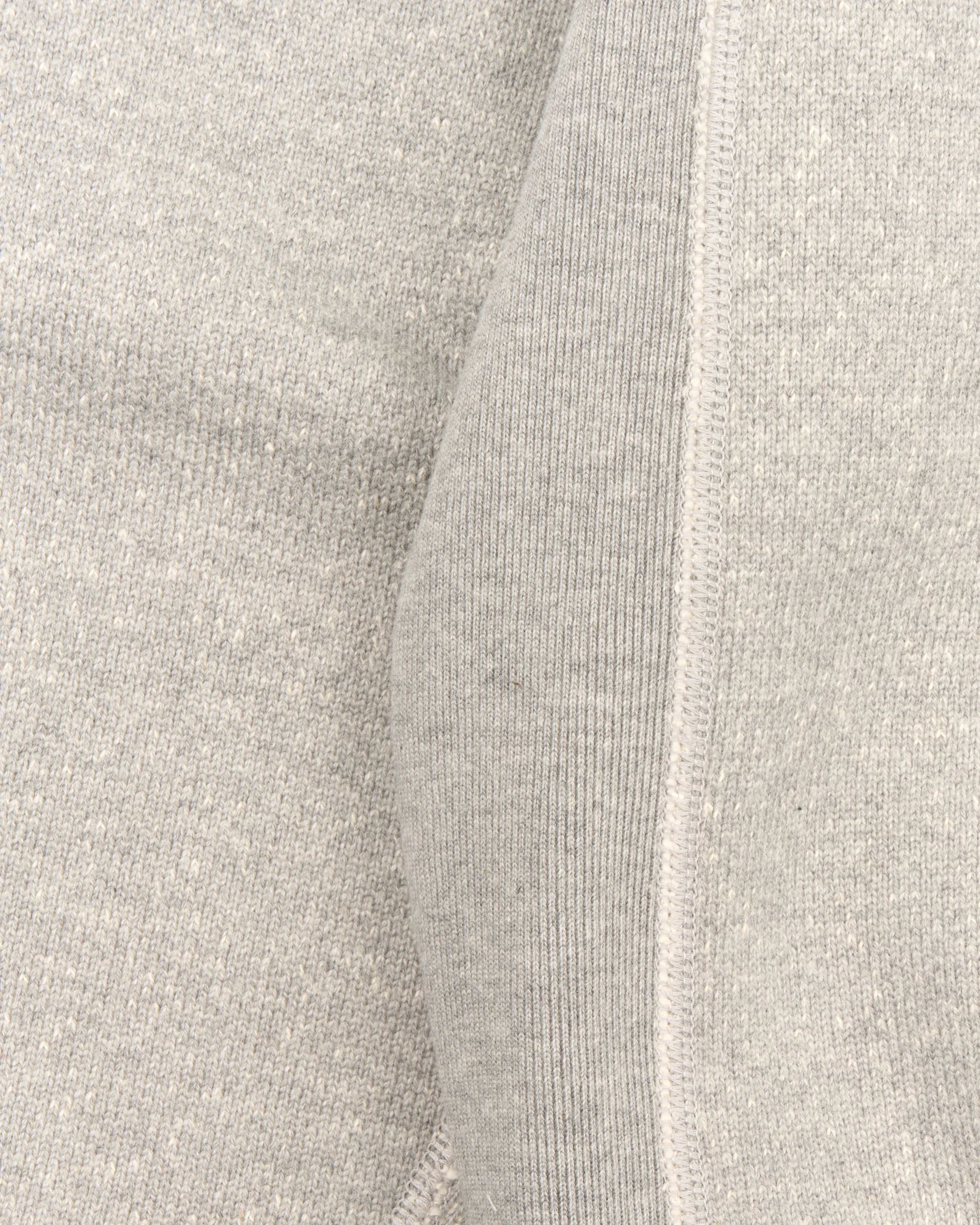 Wonder Looper 876gsm Double Heavyweight French Terry Pullover Crew Neck - Heather Grey